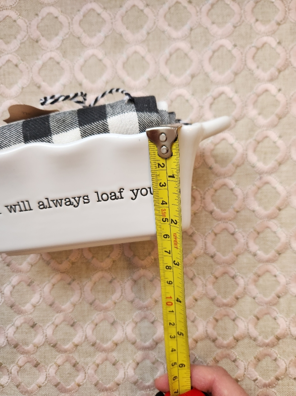 Mud Pie "I Will Always Loaf You" Mini Loaf Pan and Towel Set, $24, NWT - Picture 7 of 10